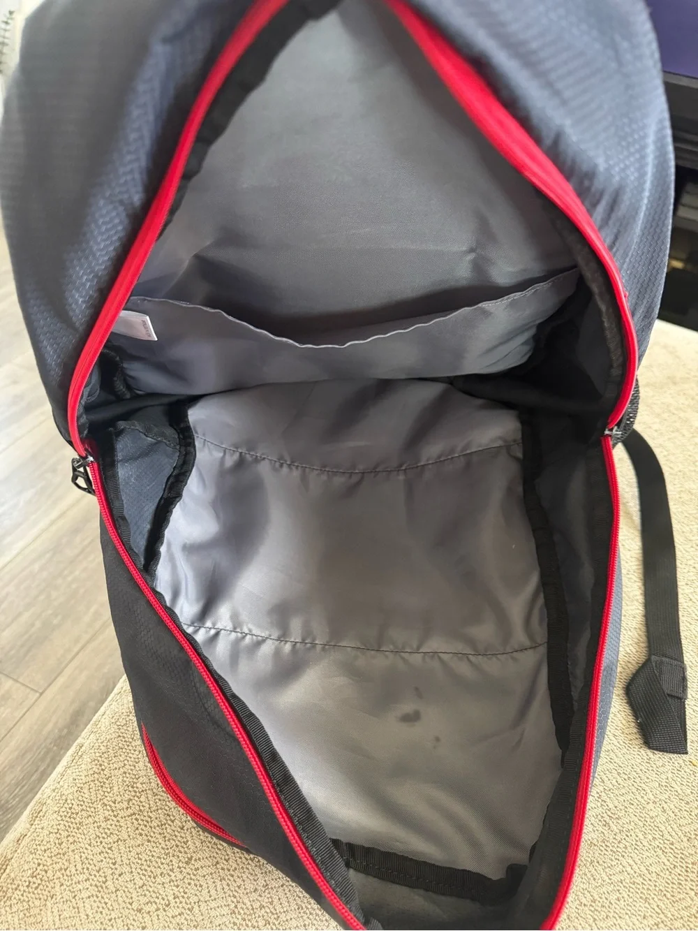 adidas Black and Red Multi-Compartment Backpack